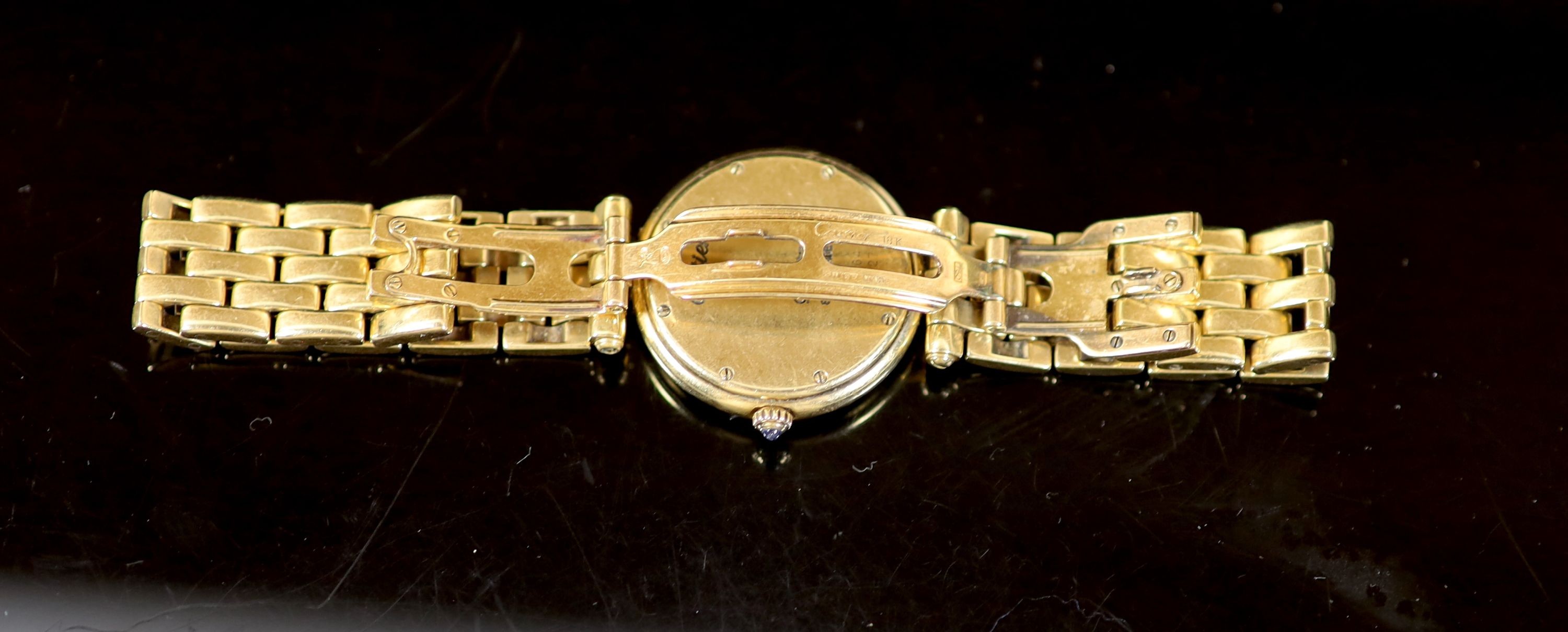 An 18ct gold Cartier Panthere Vendome quartz wrist watch